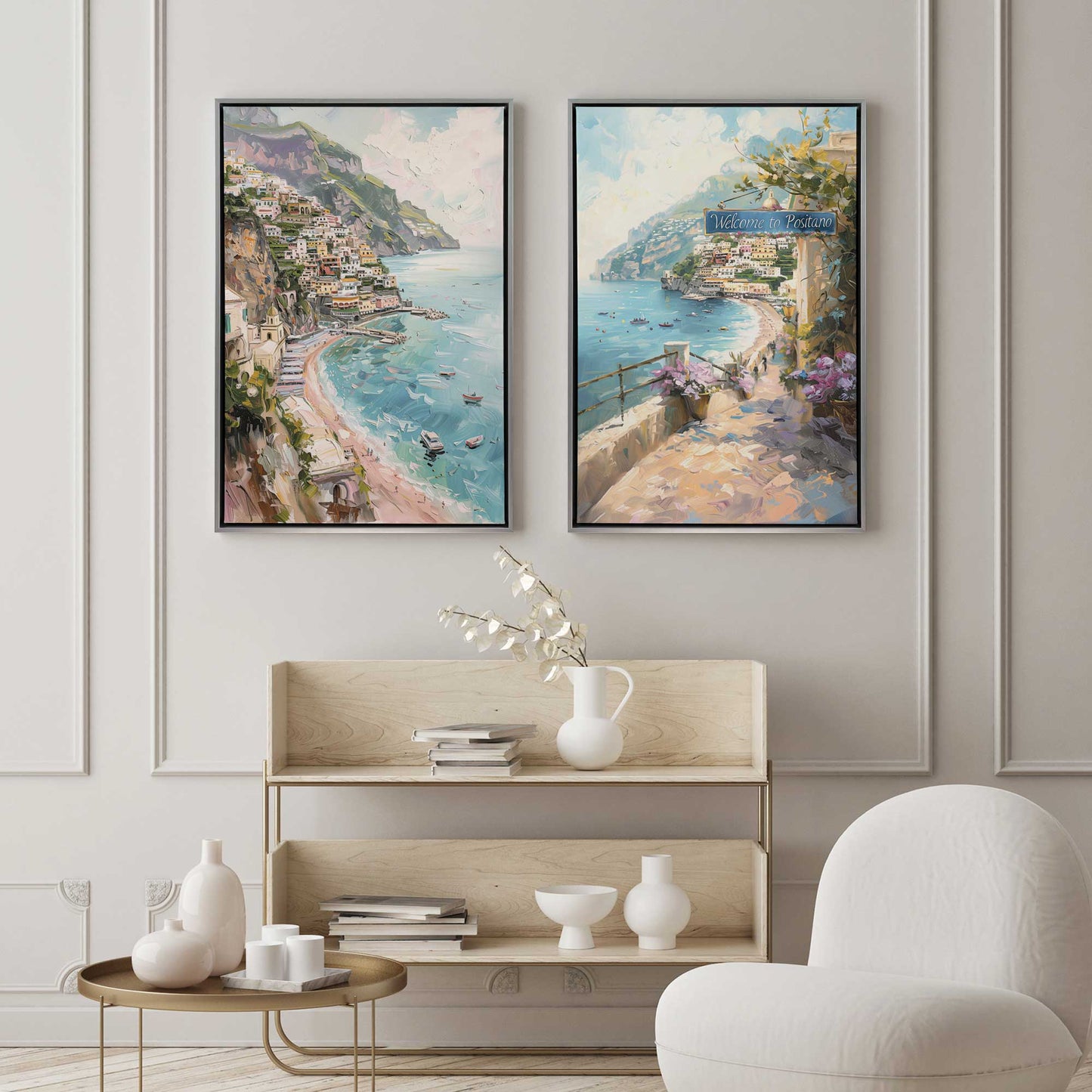 Coastal Charm Paradise, Set of 2 Print on Canvas