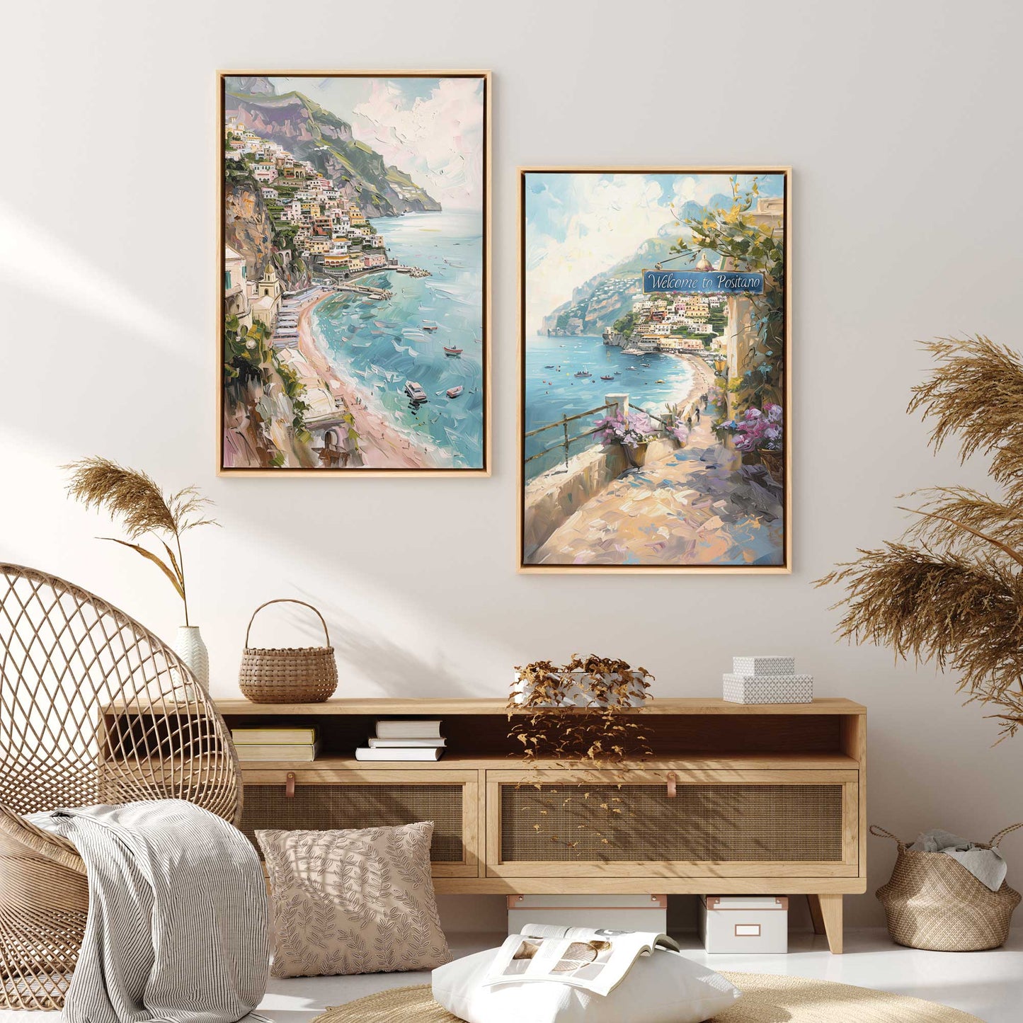 Coastal Charm Paradise, Set of 2 Print on Canvas