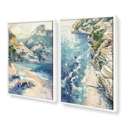 [Color:Opaque White], Picture of art in a Opaque White frame at an angle