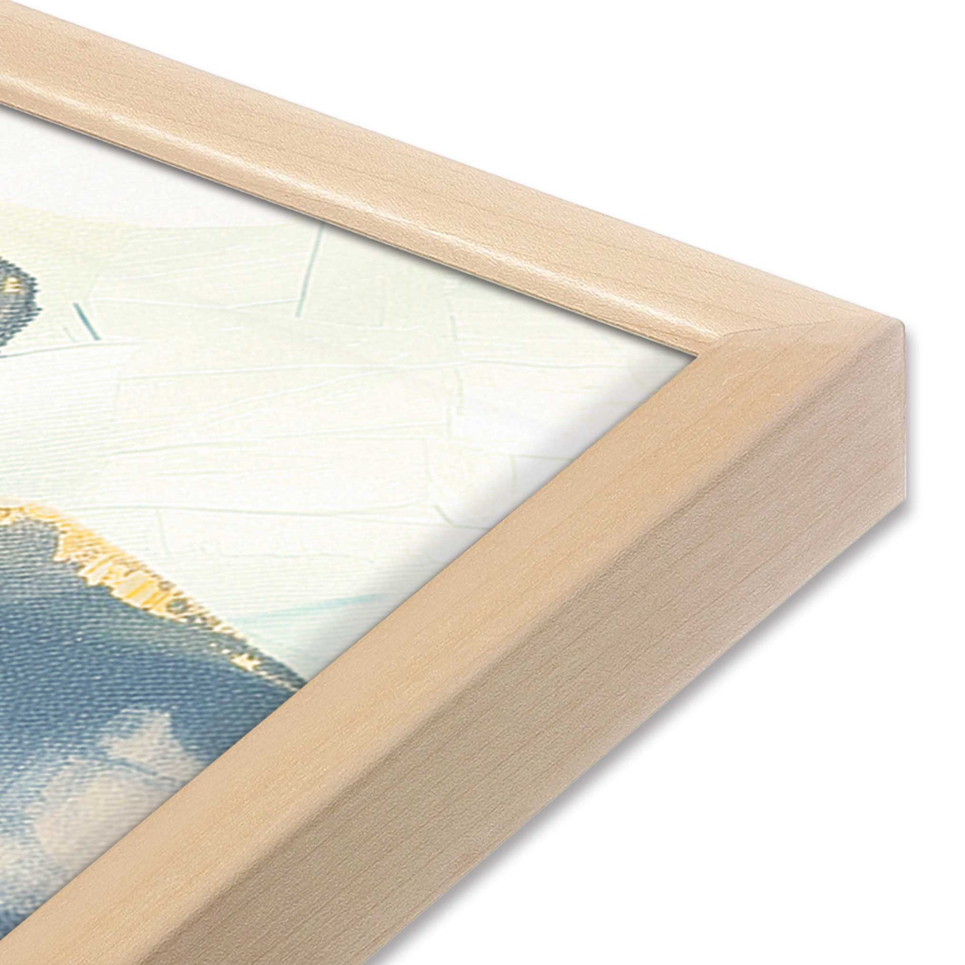 [Color:Raw Maple], Picture of art in a Raw Maple frame of the corner