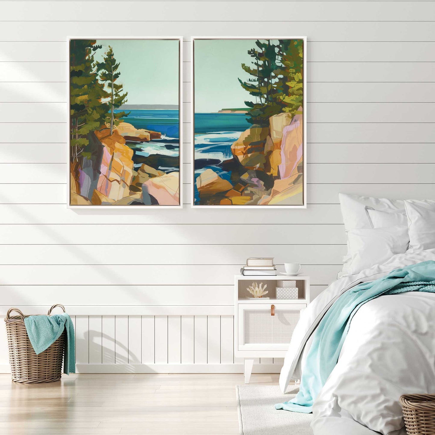 Seacliff Whispers, Set of 2 Print on Canvas