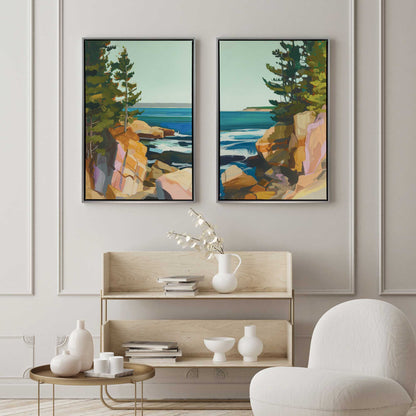 Seacliff Whispers, Set of 2 Print on Canvas