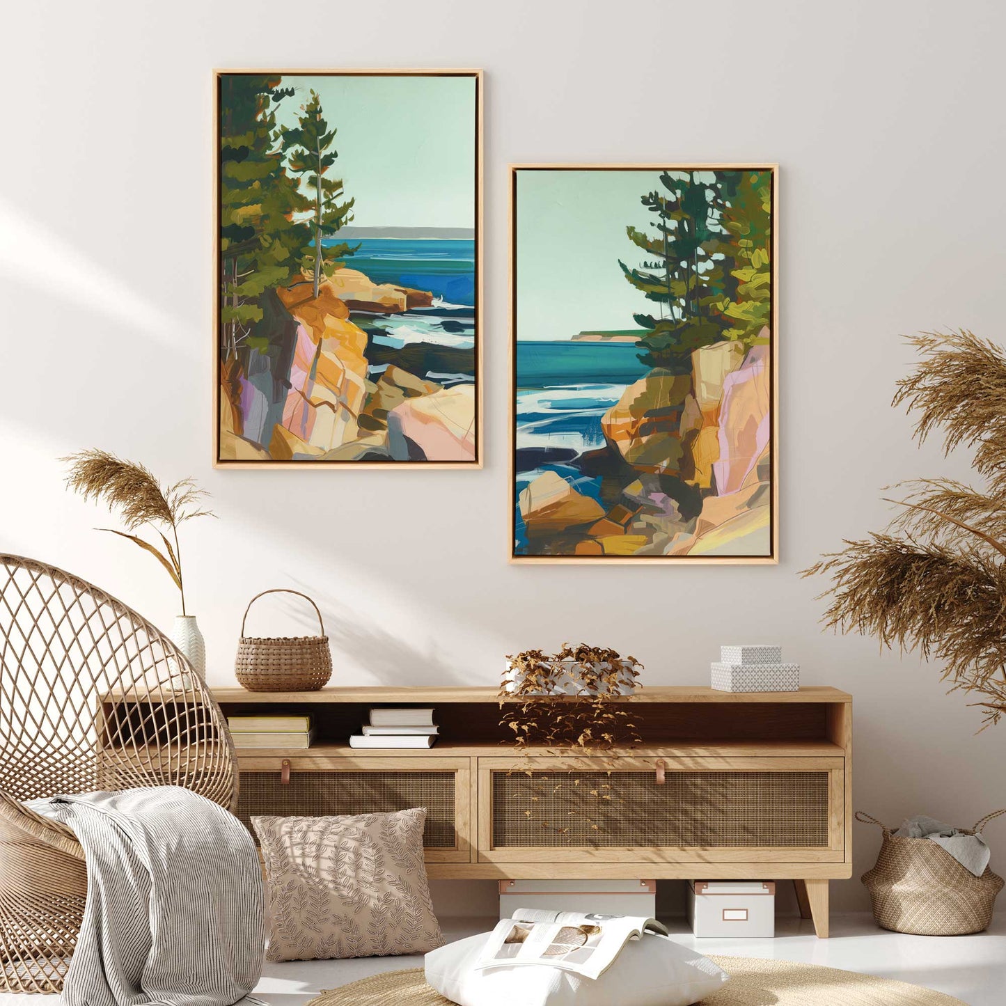 Seacliff Whispers, Set of 2 Print on Canvas
