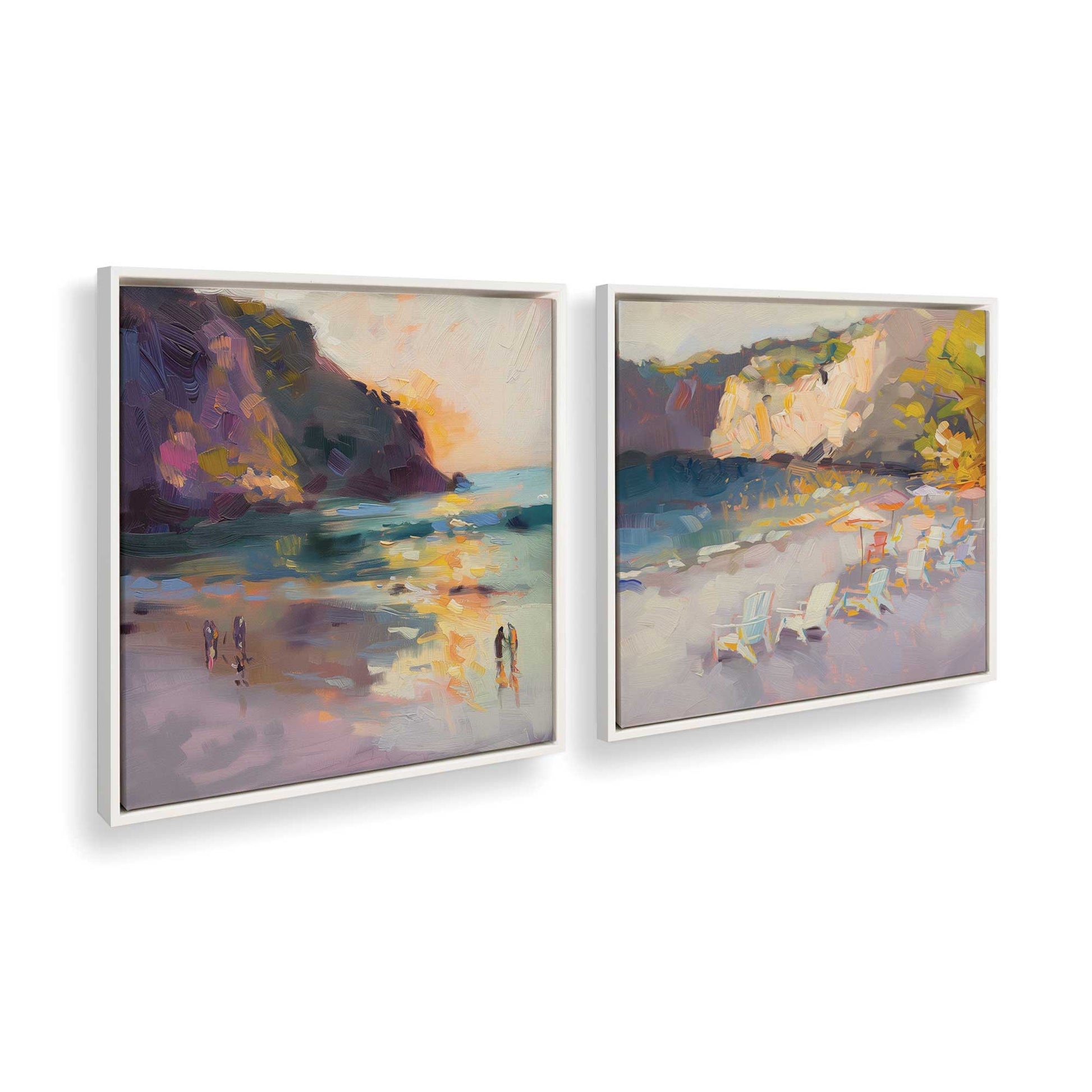 [Color:Opaque White], Picture of art in a White frame at an angle