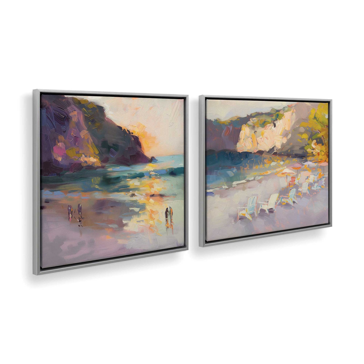 [Color:Polished Chrome], Picture of art in a Polished Chrome frame at an angle