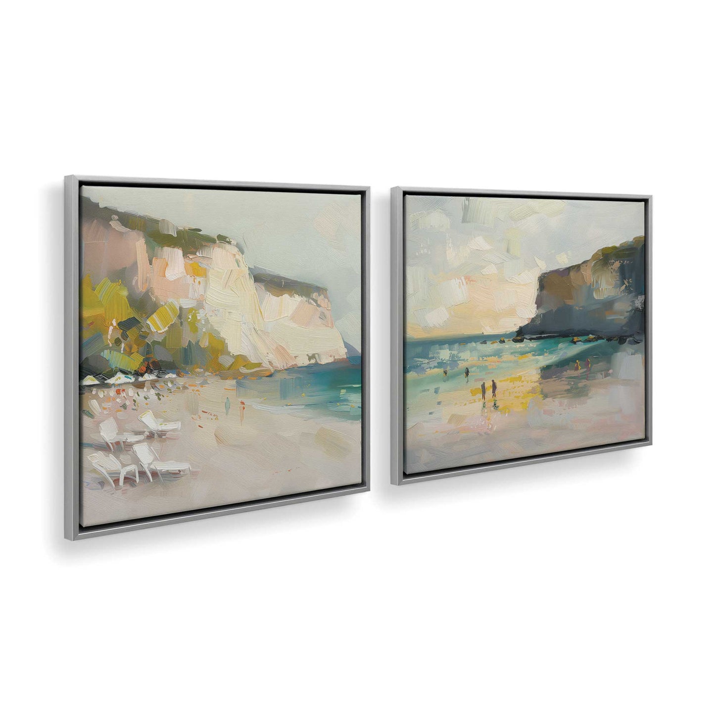 [Color:Polished Chrome], Picture of art in a Polished Chrome frame at an angle