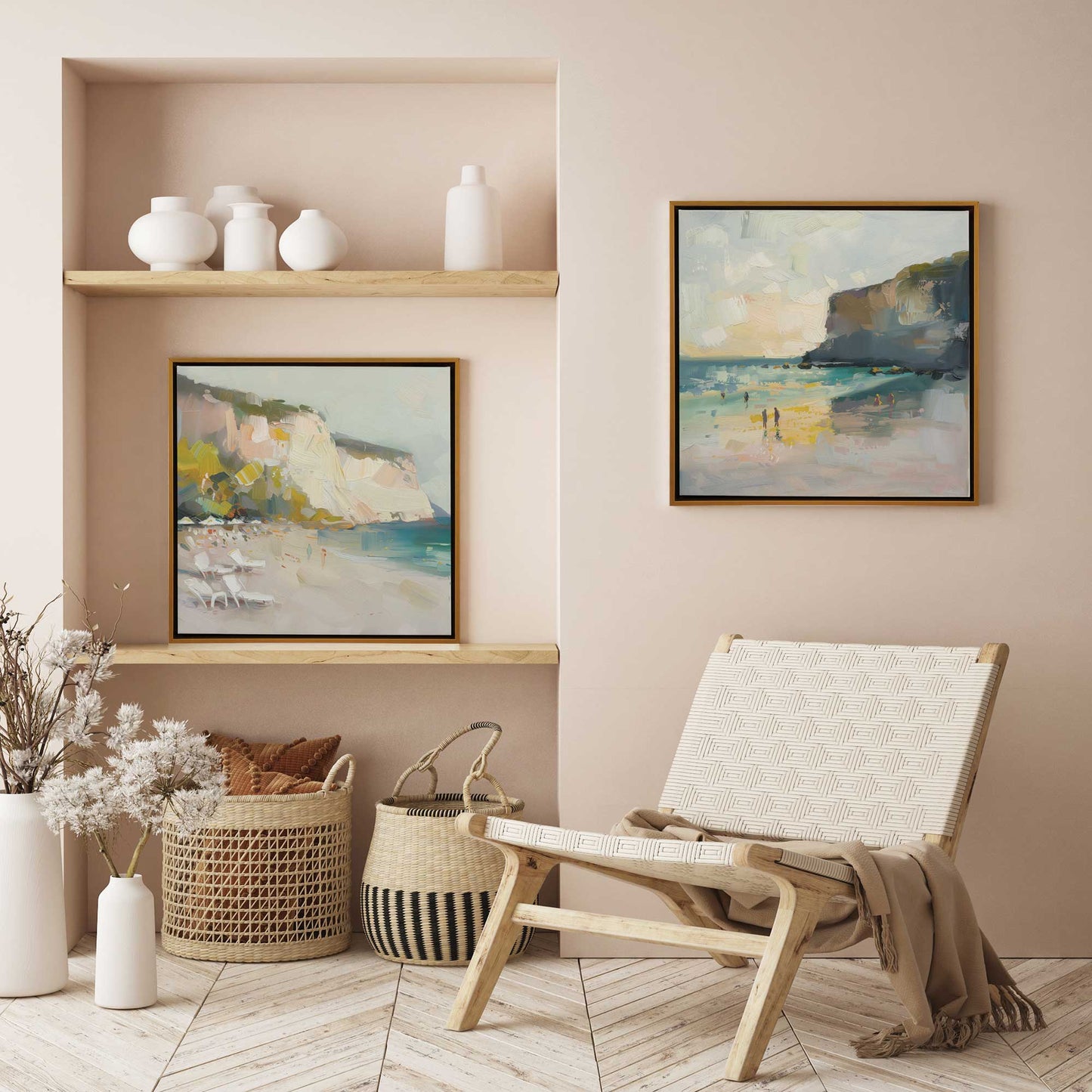 Seascape Sonata, Set of 2 Print on Canvas