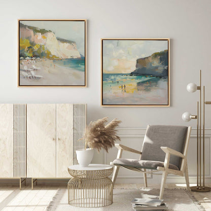 Seascape Sonata, Set of 2 Print on Canvas