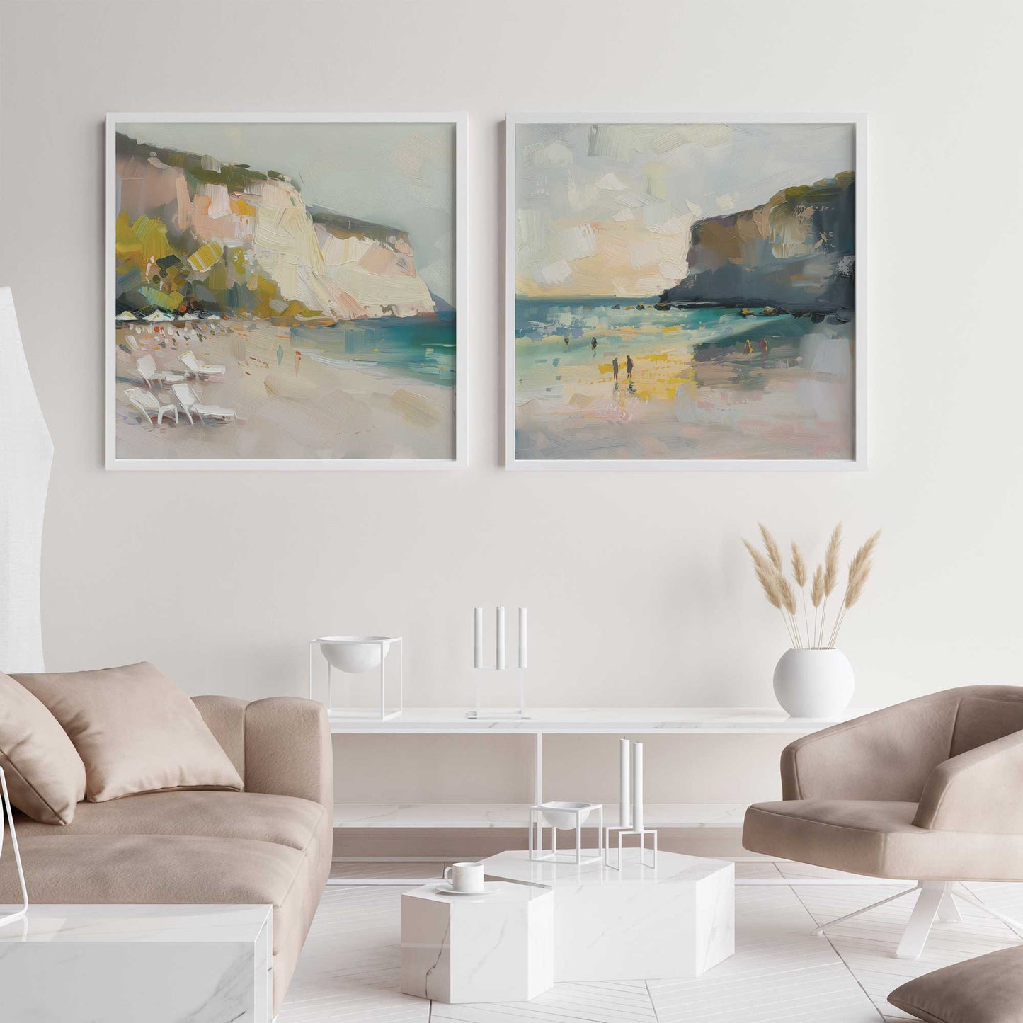 Seascape Sonata Set of 2 Print on Archival Matte Paper