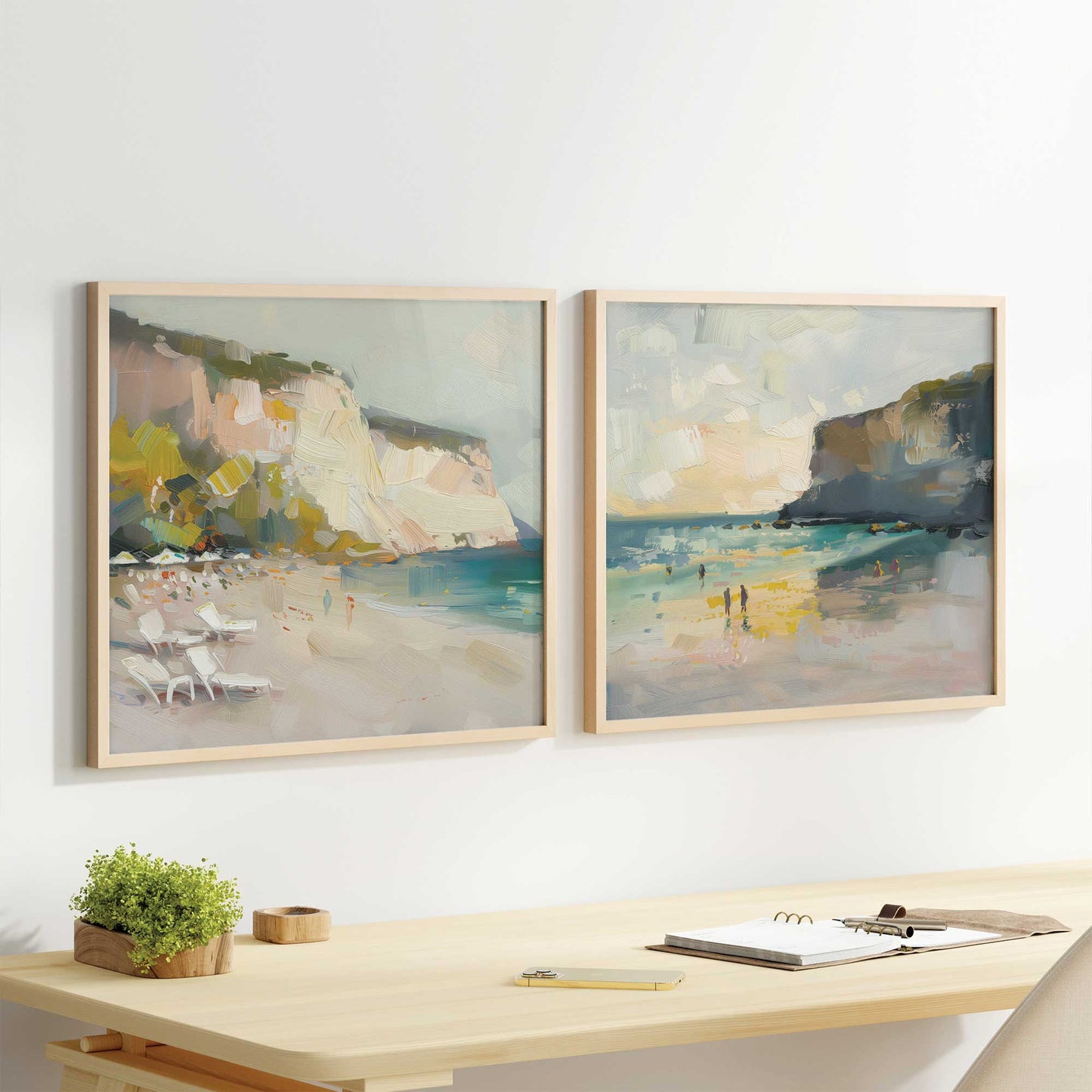 Seascape Sonata Set of 2 Print on Archival Matte Paper