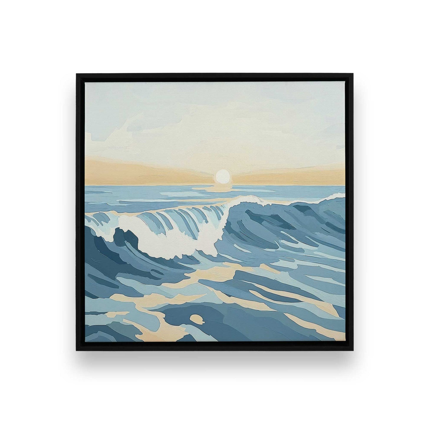 [Color:Satin Black], Picture of art in a Satin Black frame