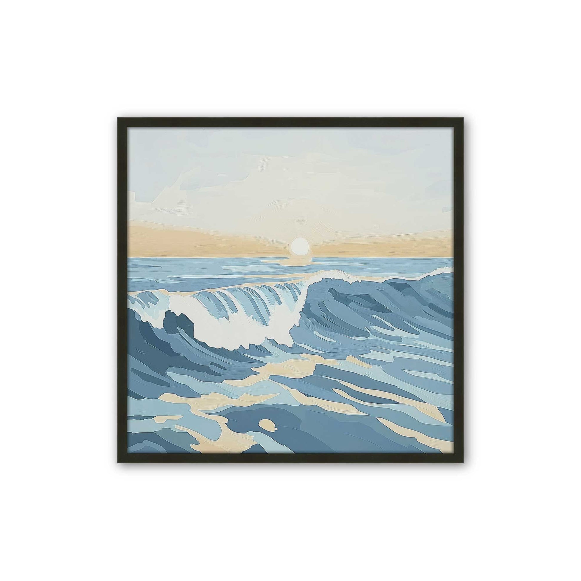 [Color:Satin Black], Picture of art in a Satin Black frame