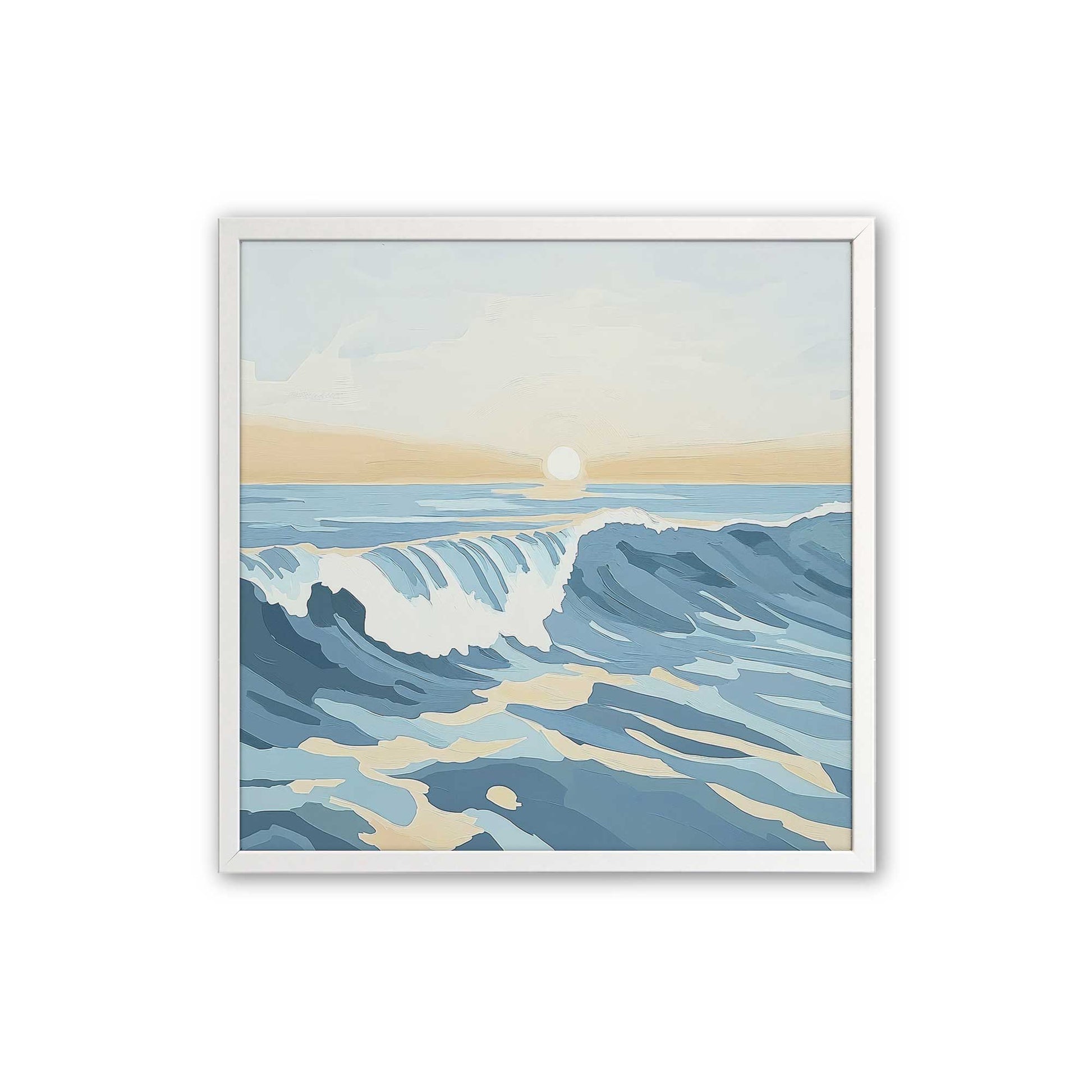[Color:Opaque White], Picture of art in a Opaque White frame