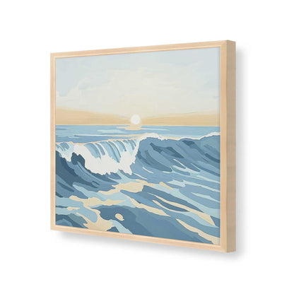 [Color:Raw Maple], Picture of art in a Raw Maple frame at an angle