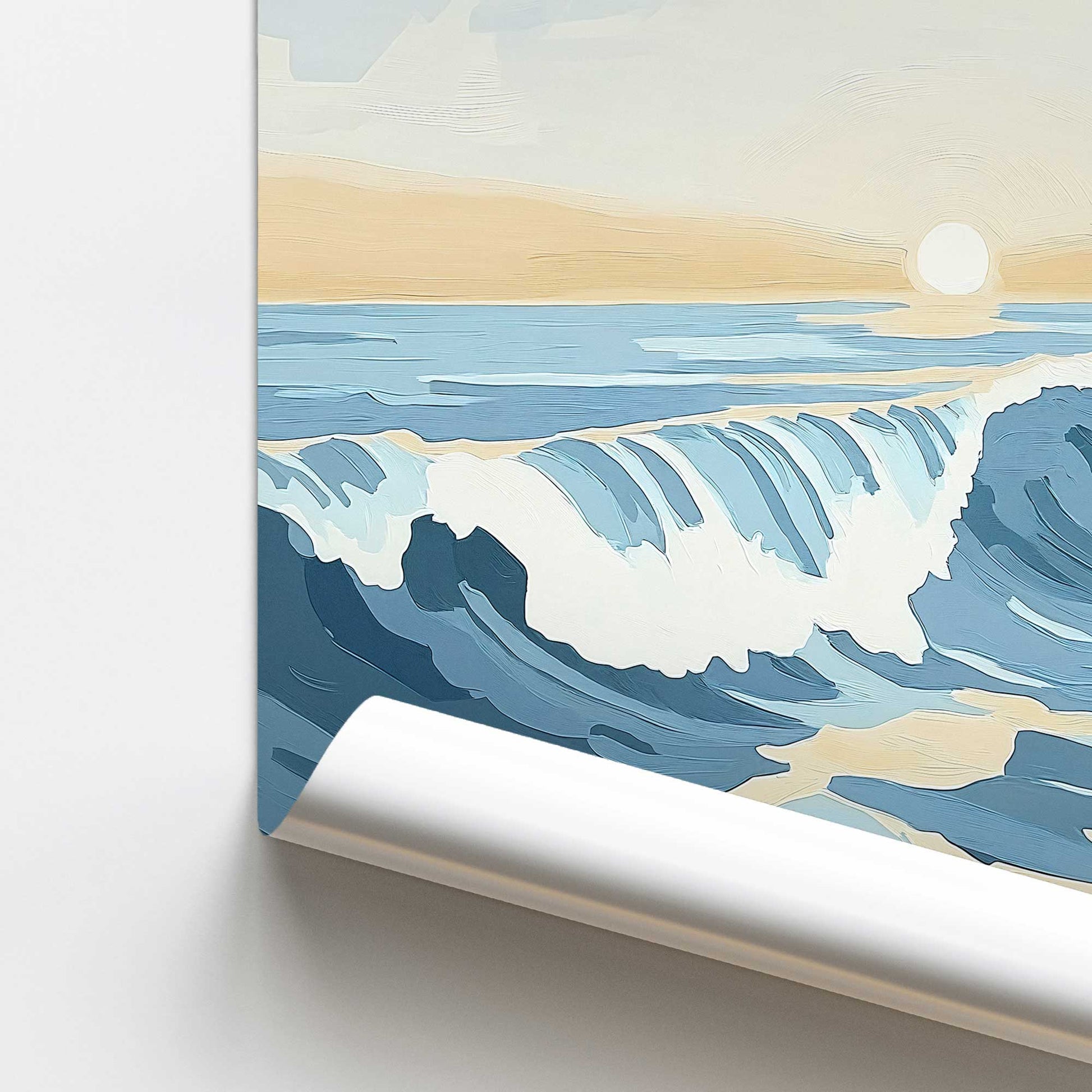 [color:Rolled Print], Picture of close up of art