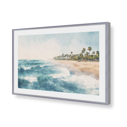 [Color:Polished Chrome], Picture of art in a Polished Chrome frame of the corner