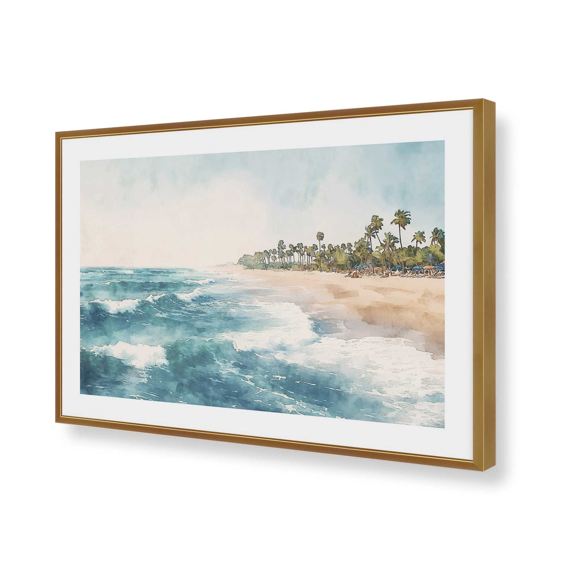 [Color:Polished Gold], Picture of art in a Polished Gold frame of the corner