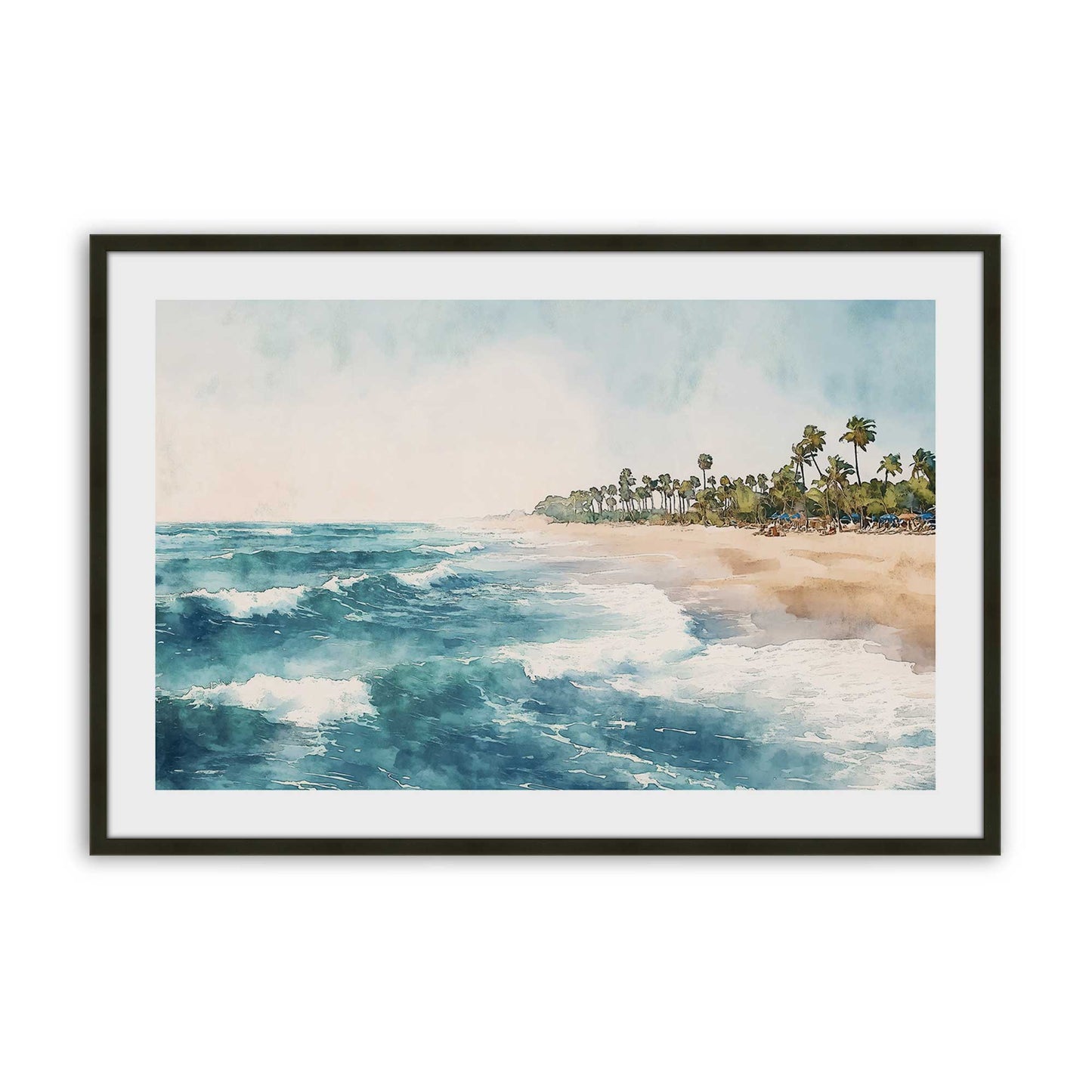 [Color:Satin Black], Picture of art in a Satin Black frame