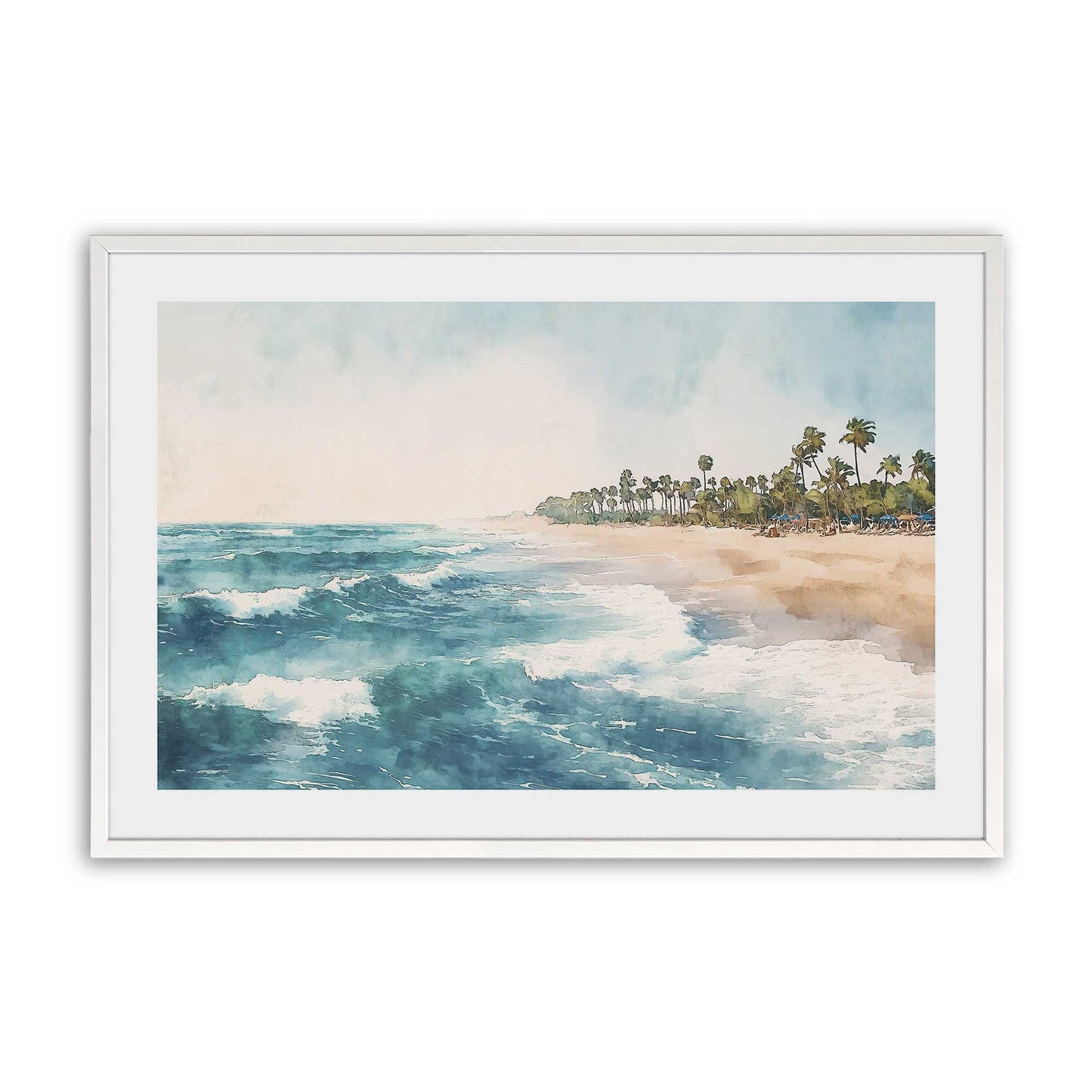 [Color:Opaque White], Picture of art in a Opaque White frame