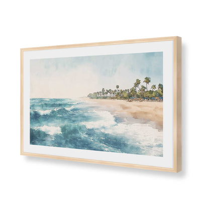 [Color:Raw Maple], Picture of art in a Raw Maple frame of the corner
