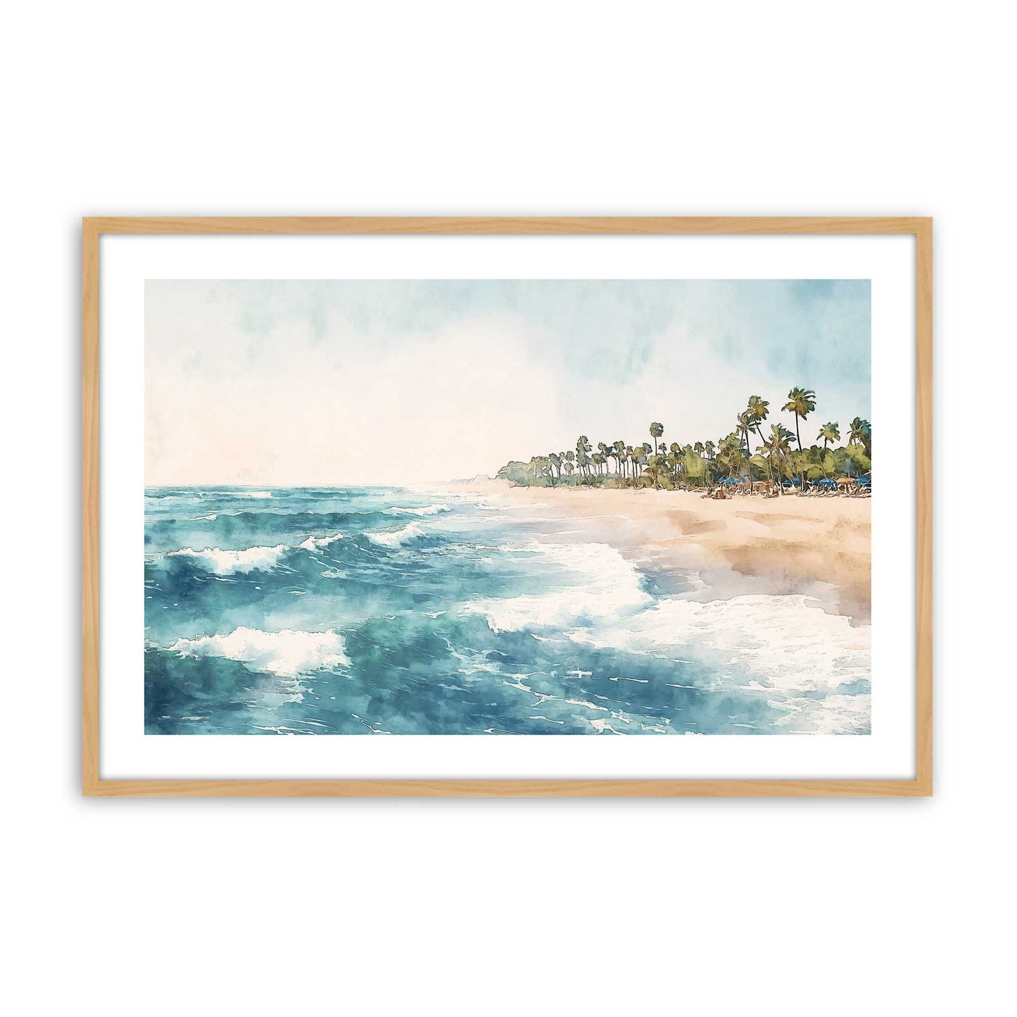 [Color:American Maple], Picture of art in a American Maple frame