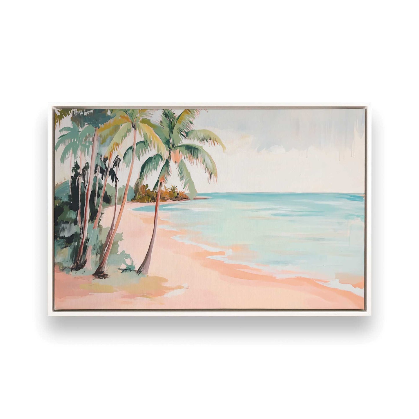 [Color:Opaque White], Picture of art in a White frame