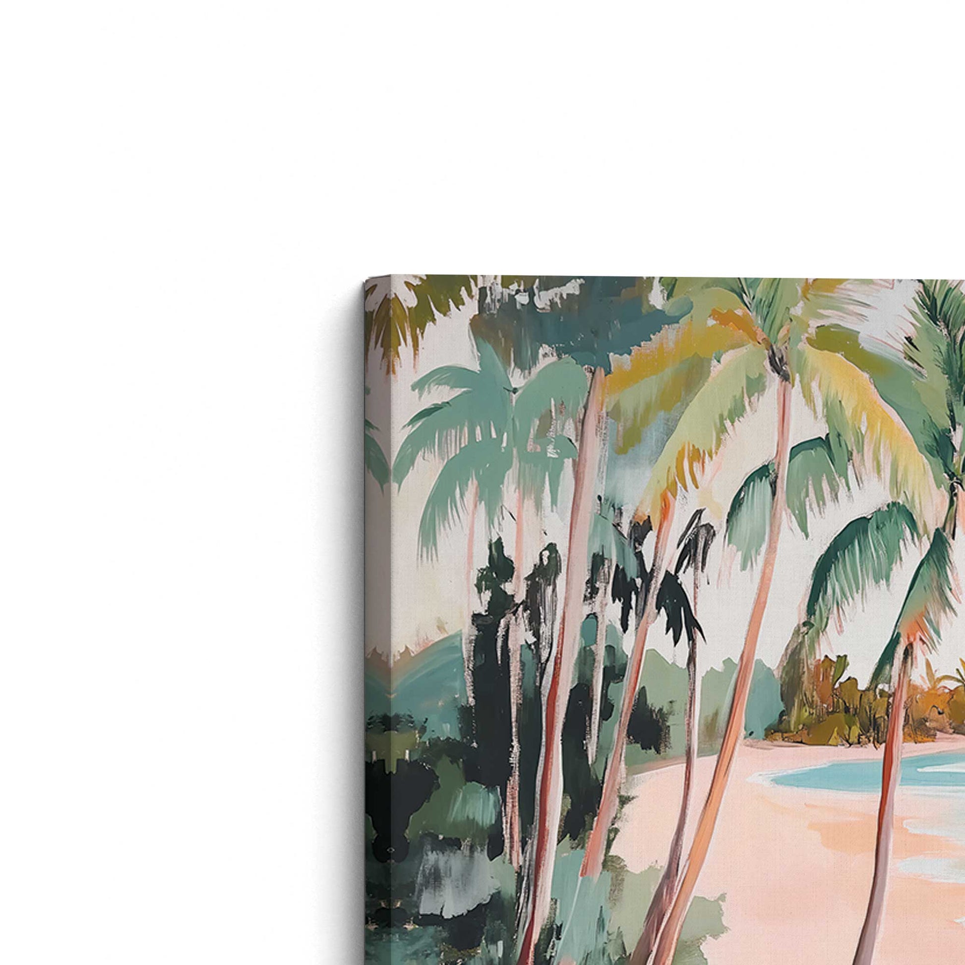 [Color:Stretched Canvas], Picture of the corner of the art