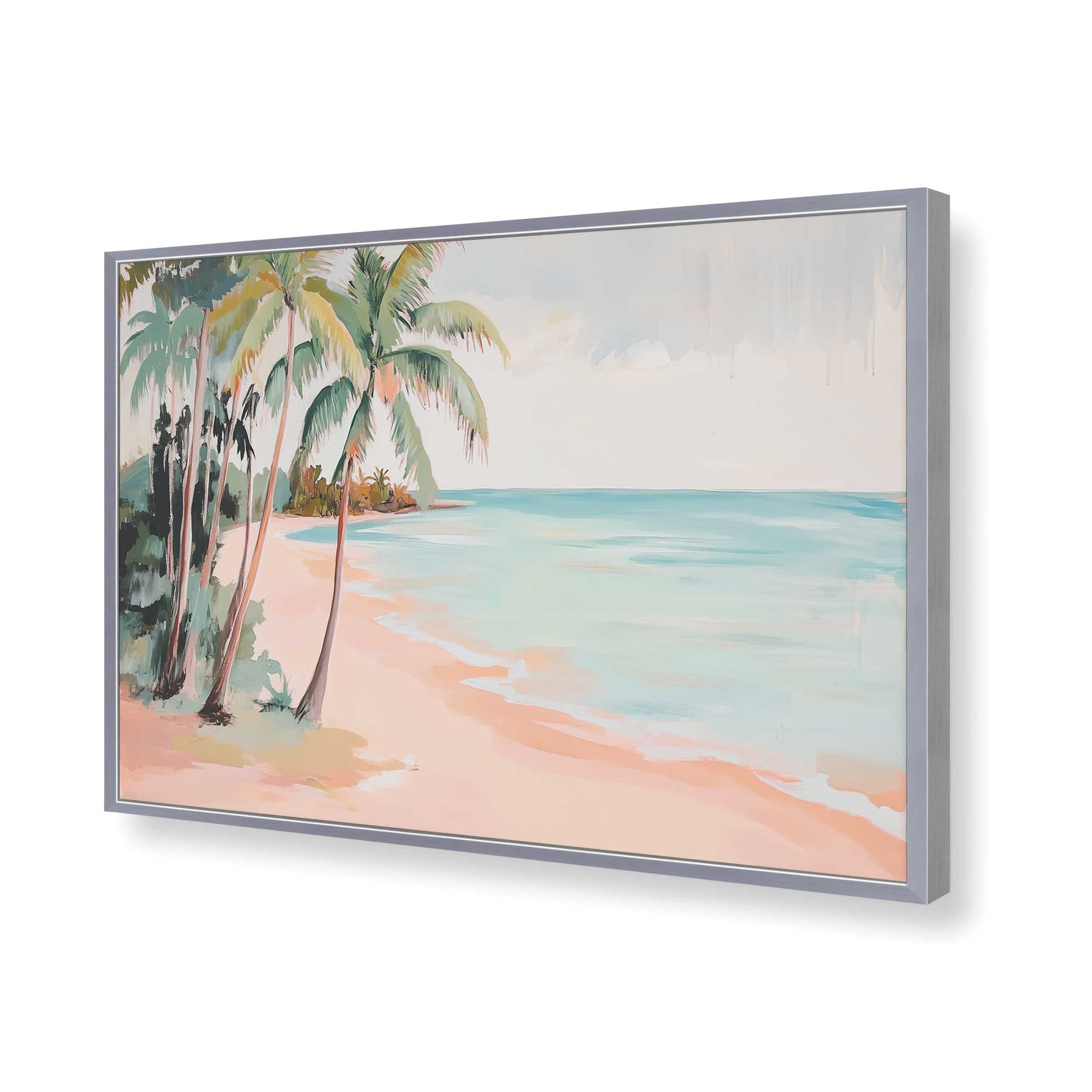 [Color:Polished Chrome], Picture of art in a Polished Chrome frame of the corner