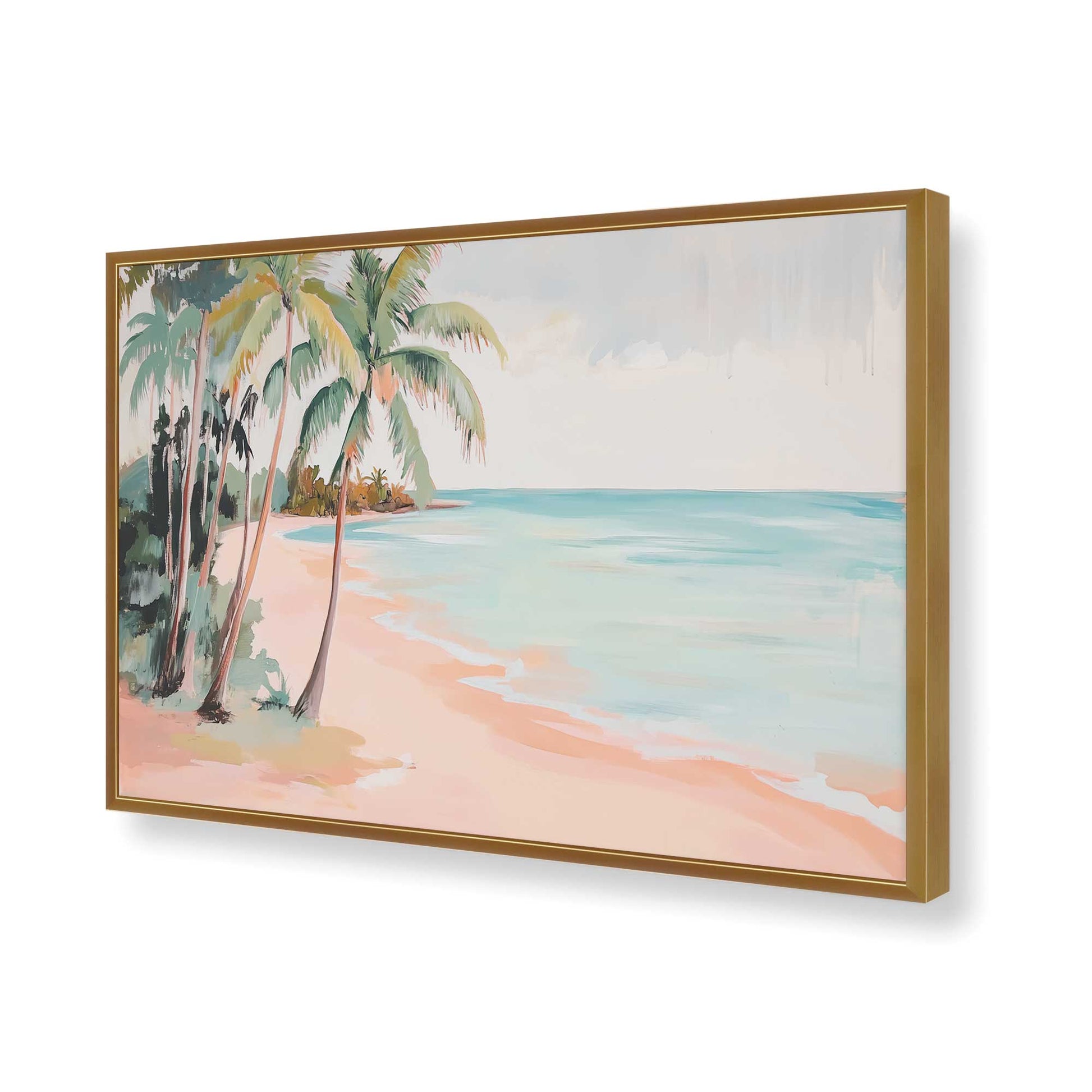 [Color:Polished Gold], Picture of art in a Polished Gold frame of the corner