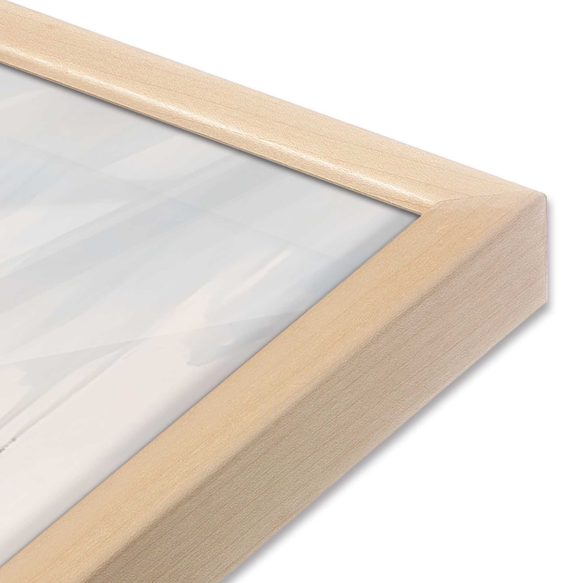 [Color:Raw Maple], Picture of art in a Raw Maple frame at an angle