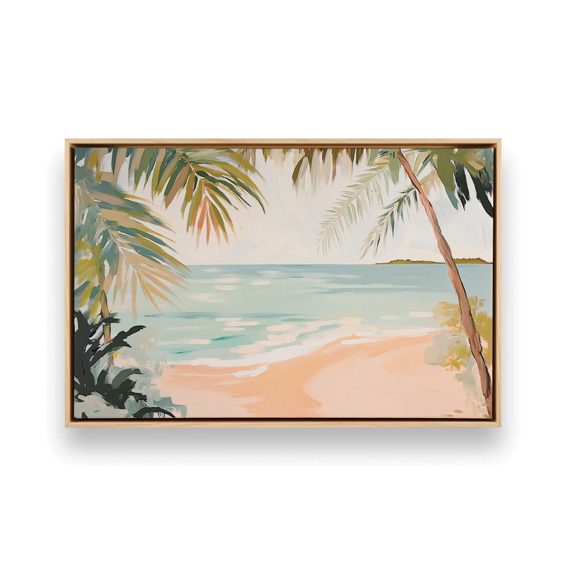 [Color:American Maple], Picture of art in a American Maple frame