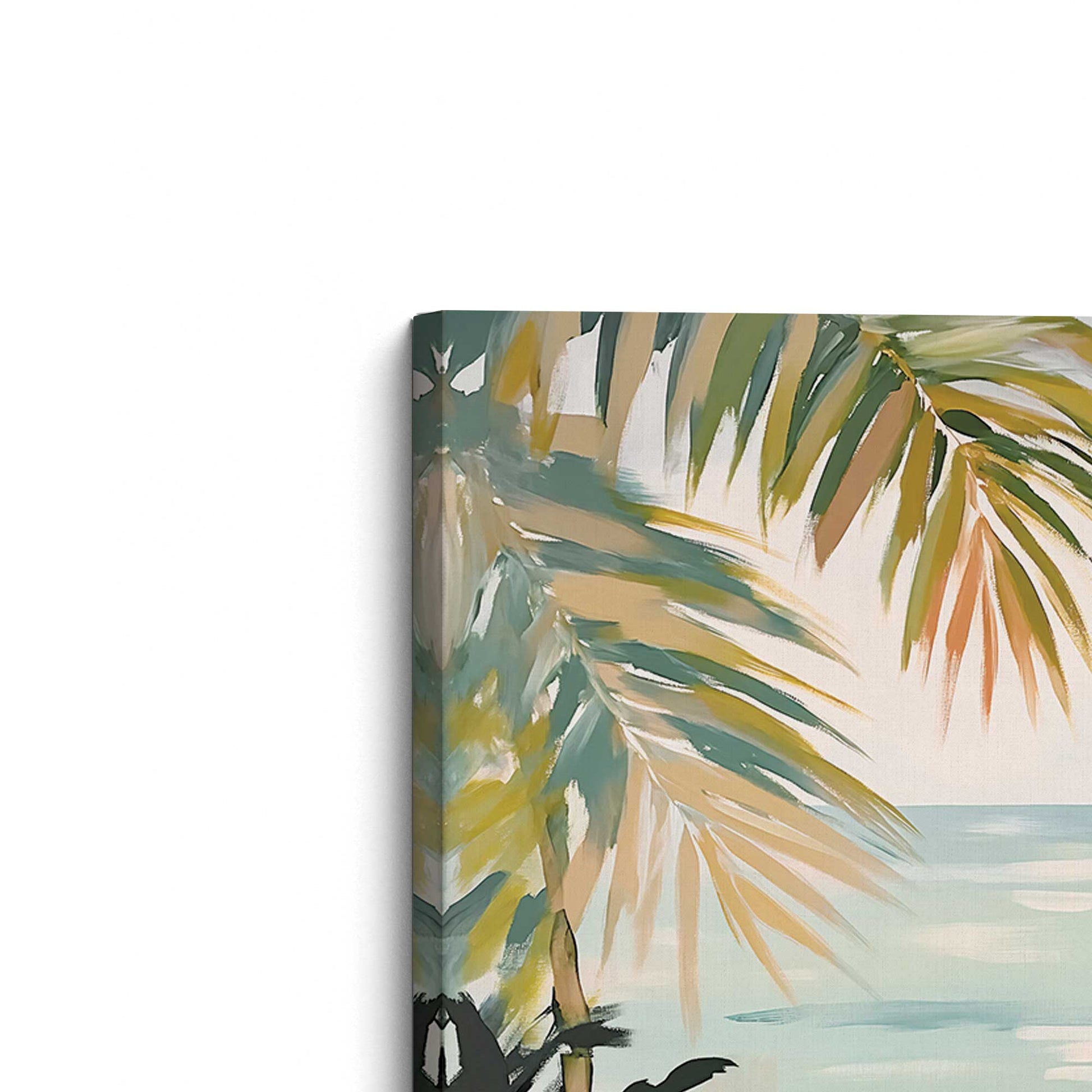 [Color:Stretched Canvas], Picture of the corner of the art