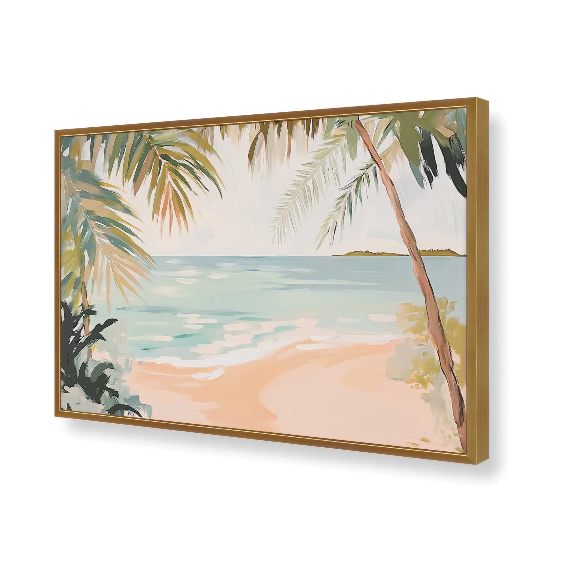 [Color:Polished Gold], Picture of art in a Polished Gold frame of the corner