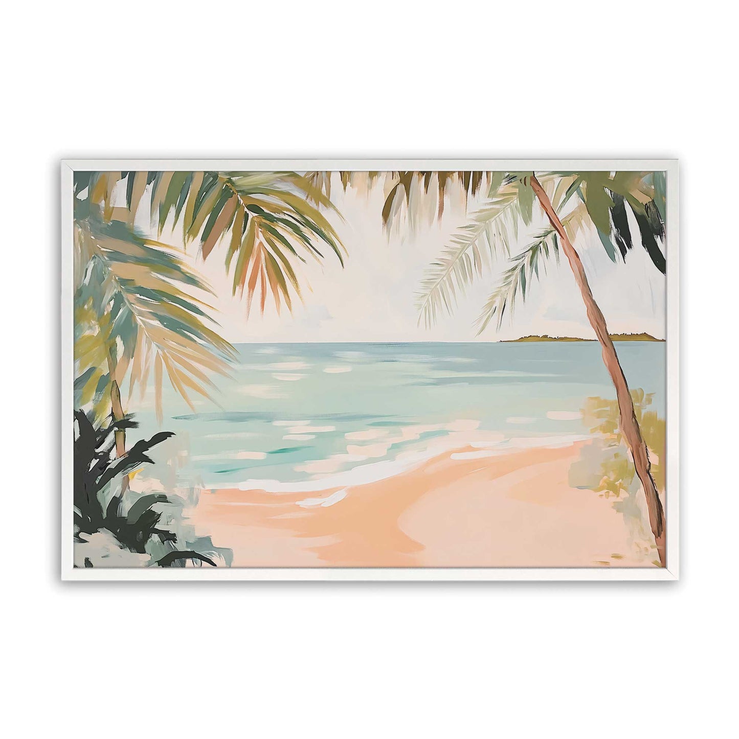 [Color:Opaque White], Picture of art in a Opaque White frame