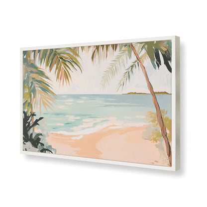 [Color:Opaque White], Picture of art in a Opaque White frame of the corner