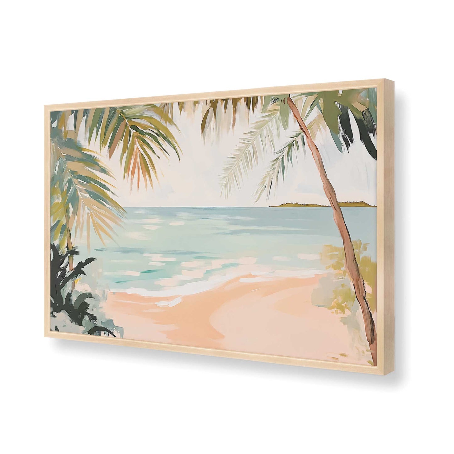 [Color:Raw Maple], Picture of art in a Raw Maple frame of the corner