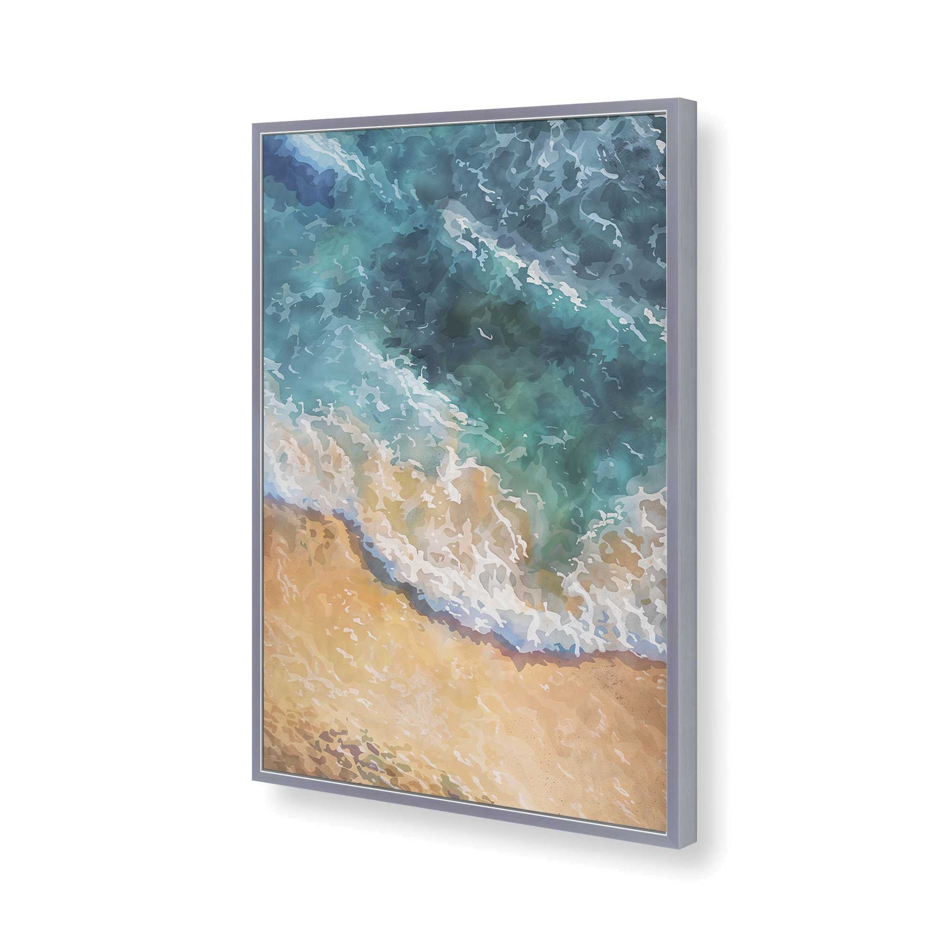 [Color:Polished Chrome], Picture of art in a Polished Chrome frame of the corner