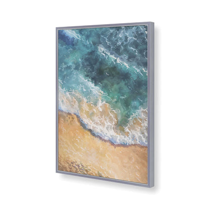 [Color:Polished Chrome], Picture of art in a Polished Chrome frame of the corner