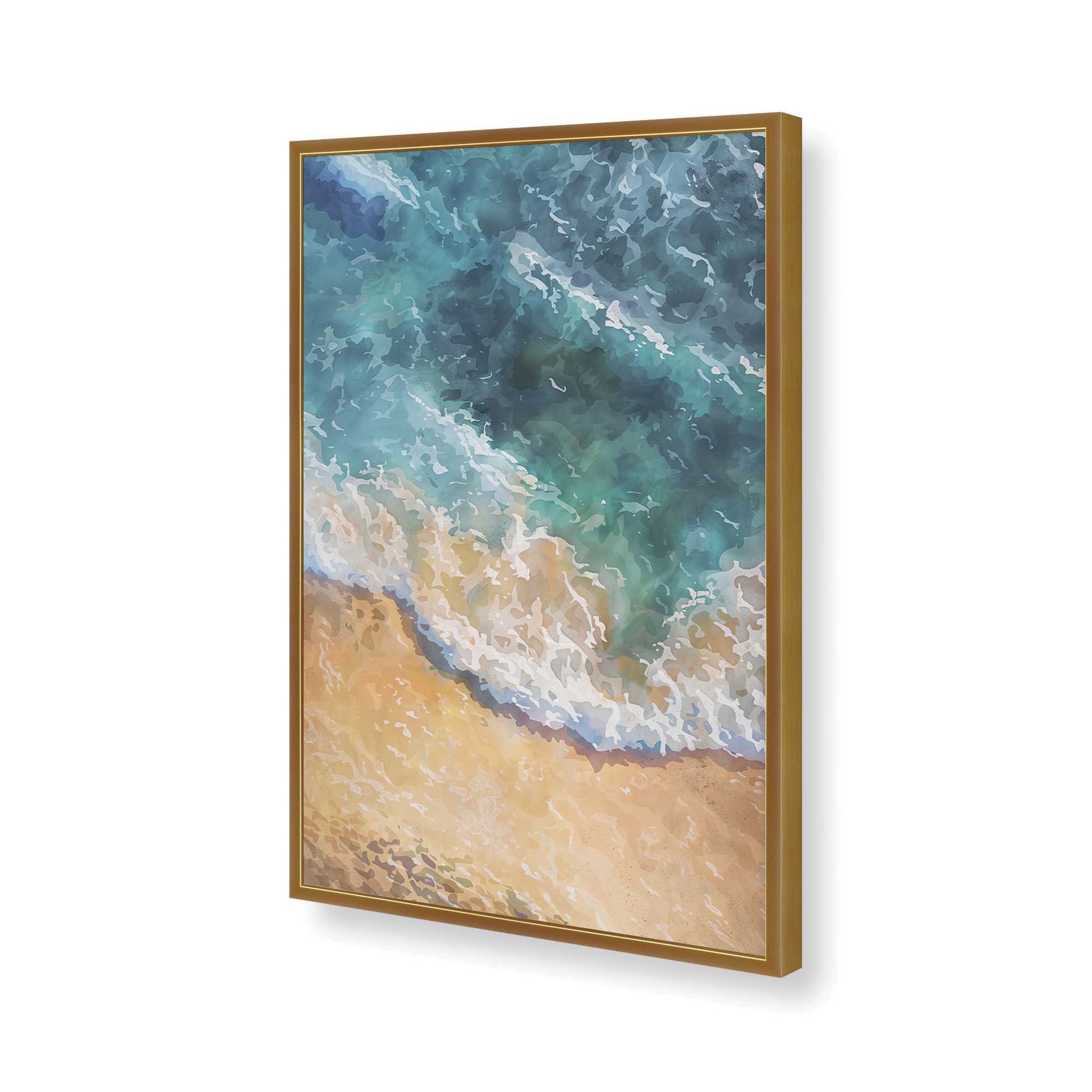[Color:Polished Gold], Picture of art in a Polished Gold frame of the corner