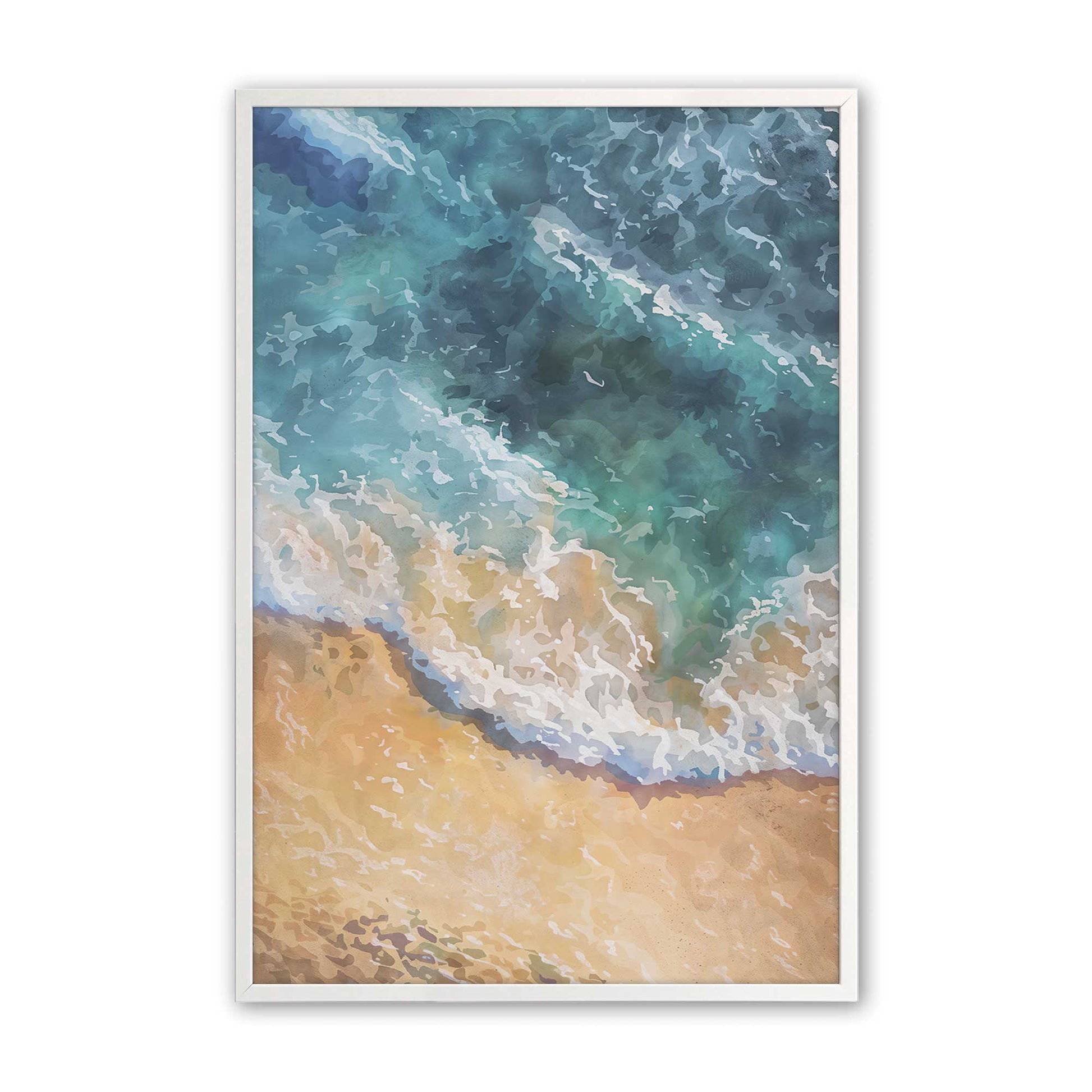 [Color:Opaque White], Picture of art in a Opaque White frame