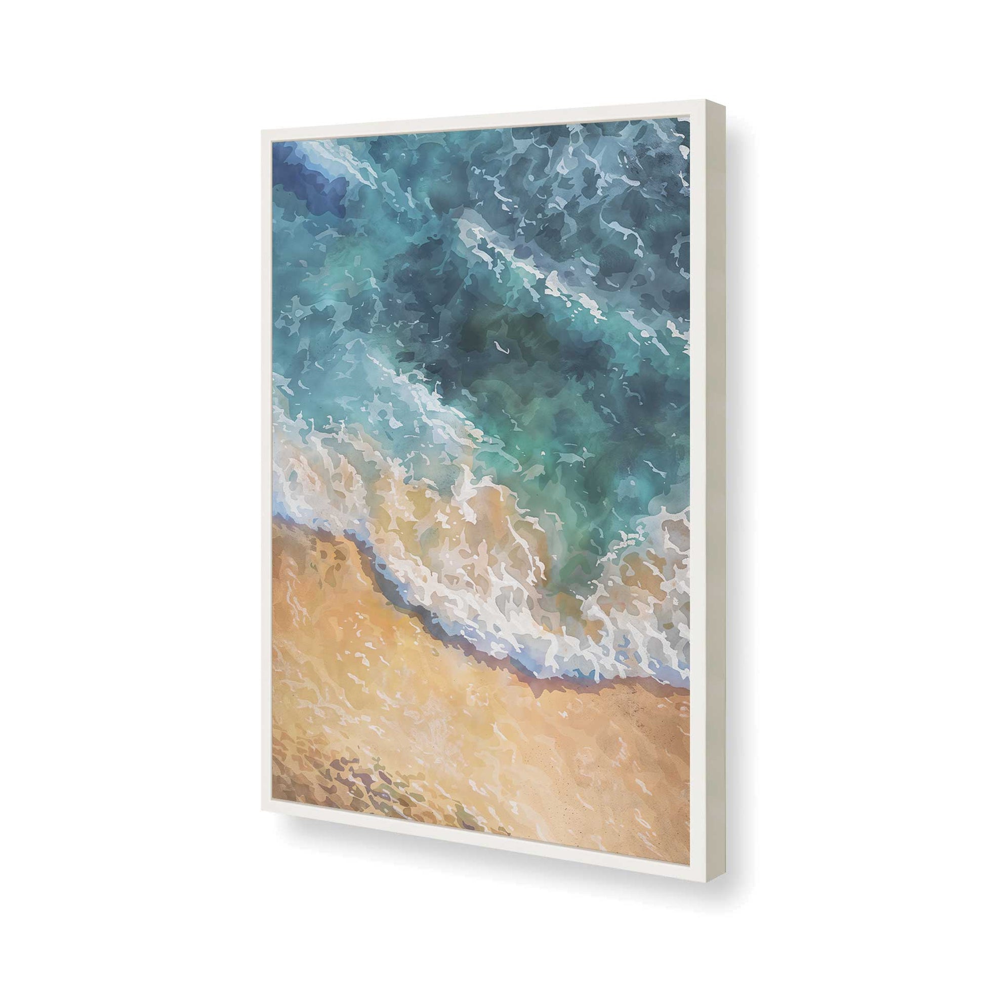 [Color:Opaque White], Picture of art in a Opaque White frame of the corner
