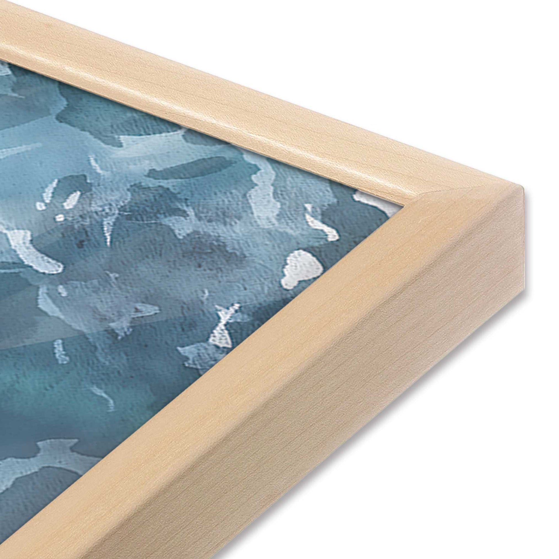 [Color:Raw Maple], Picture of art in a Raw Maple frame at an angle