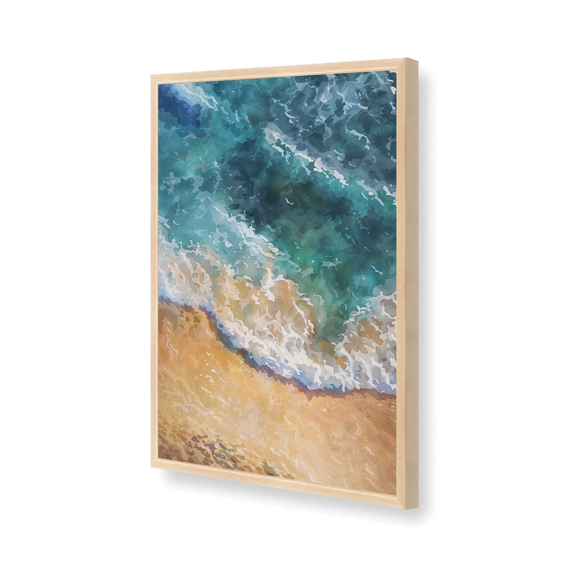 [Color:Raw Maple], Picture of art in a Raw Maple frame of the corner