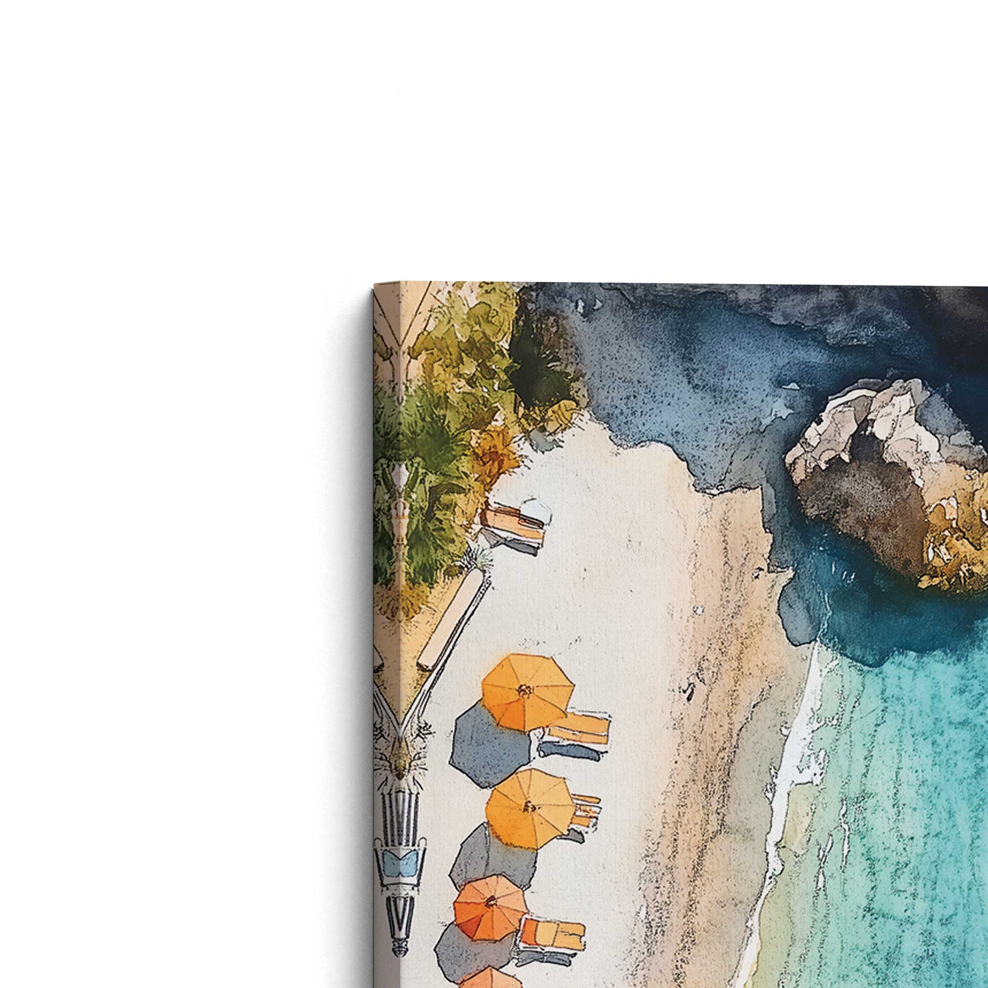 [Color:Stretched Canvas], Picture of the corner of the art