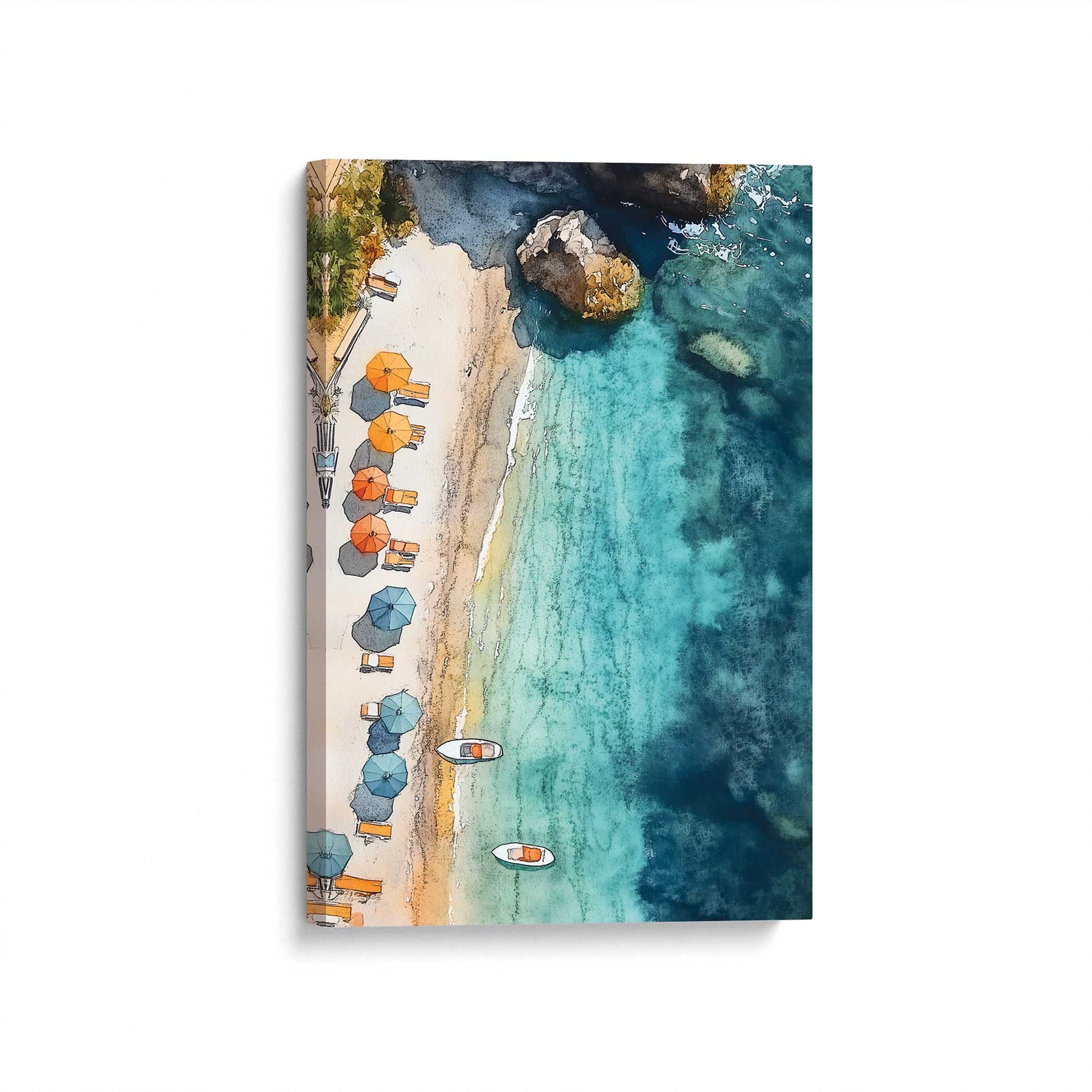 [Color:Stretched Canvas], Picture of art at an angle