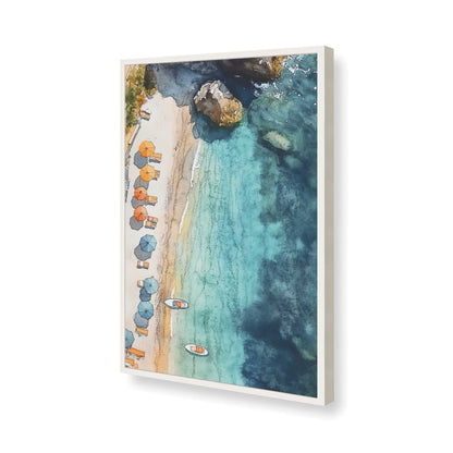 [Color:Opaque White], Picture of art in a Opaque White frame of the corner
