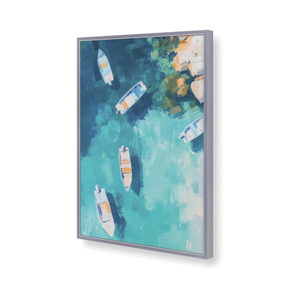 [Color:Polished Chrome], Picture of art in a Polished Chrome frame of the corner