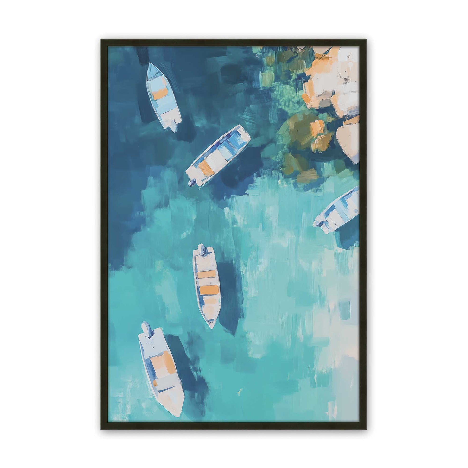 [Color:Satin Black], Picture of art in a Satin Black frame