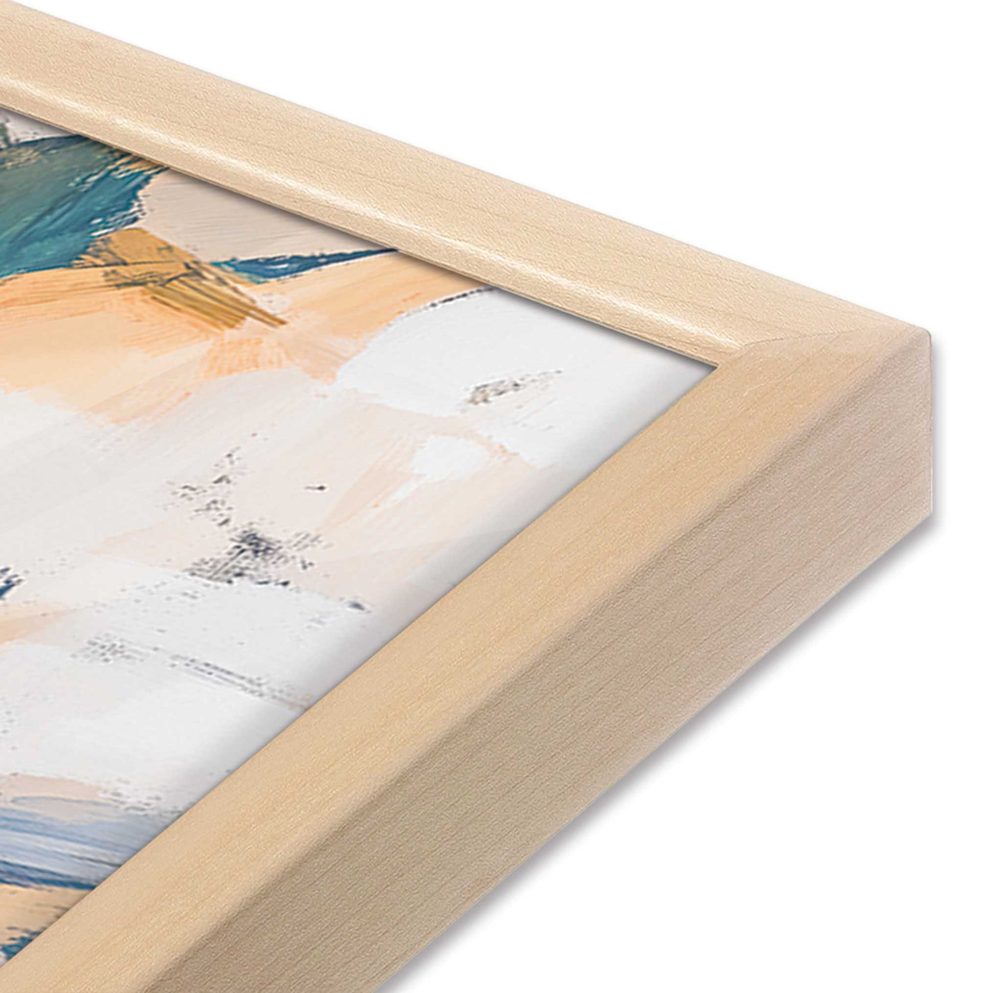 [Color:Raw Maple], Picture of art in a Raw Maple frame at an angle