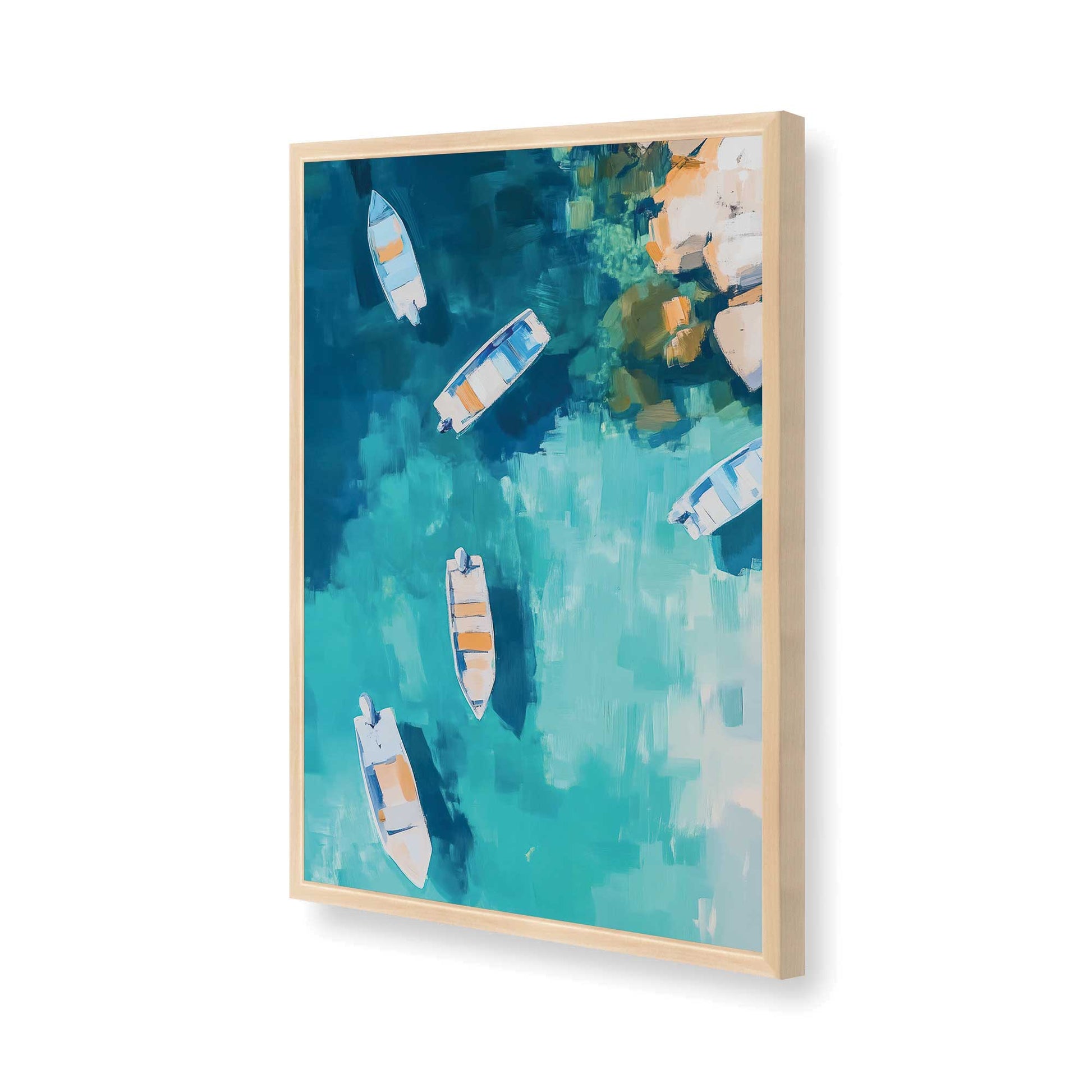 [Color:Raw Maple], Picture of art in a Raw Maple frame of the corner